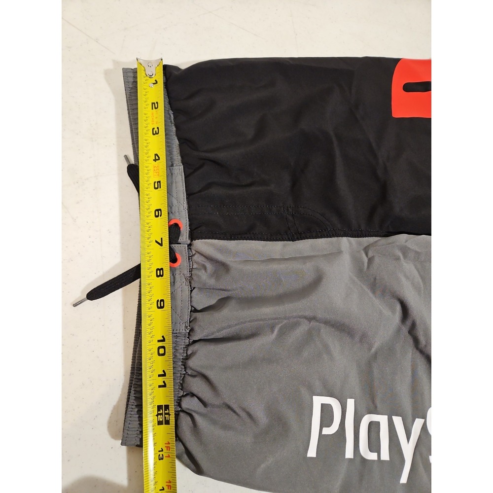 Playstation Swim Trunks Youth XL 14/16 Gray/BlackColorblock Logo Mesh Lining(328 - Picture 6 of 7